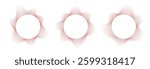 Round sound wave frames, circular lines pattern, radial curvy shapes, geometric concentric design.
