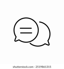 Vector de signo de burbuja de discurso redondo