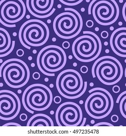 Round spiral seamless pattern. Abstract background.