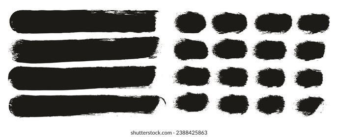 Mano Esponja Redonda Hizo Pincel Artista Grueso Líneas rectas Mezcla De Fondo Del Vector Resumen De Alto Detalle 