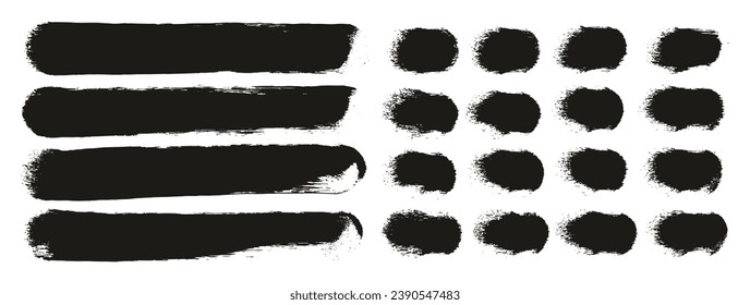Mano Esponja Redonda Hizo Pincel Artista Grueso Líneas rectas Mezcla De Fondo Del Vector Resumen De Alto Detalle 