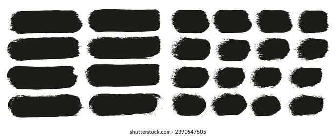 Round Sponge Hand Made Thick Artist Brush Straight Lines Mix High Detail Abstract Vector Background MEGA Mix Set 