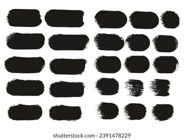 Round Sponge Hand Made Thick Artist Brush Straight Lines Mix High Detail Abstract Vector Background Mix Set 