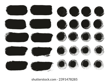 Mano Esponja Redonda Hizo Pincel Artista Grueso Líneas rectas Mezcla De Fondo Del Vector Resumen De Alto Detalle 