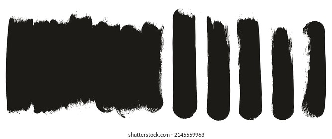 Round Sponge Thick Artist Brush Long Background And Straight Lines Mix High Detail Abstract Vector Background Mix Set 