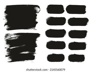Round Sponge Thick Artist Brush Long Background And Straight Lines Mix High Detail Abstract Vector Background Mix Set 