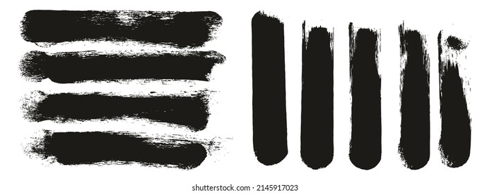 Conjunto De Mezcla De Fondo Del Vector Abstracto Del Artista Grueso De Esponja Redondo Pincel De Fondo Largo Y Líneas Ratas Mezcla De Fondo Del Vector Abstracto De Alto Detalle 