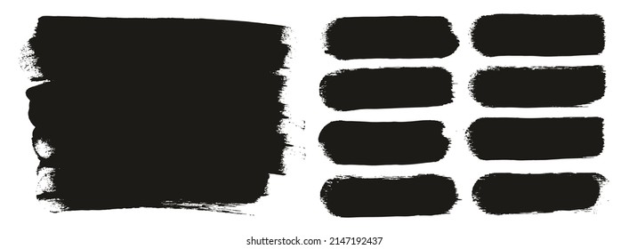 Round Sponge Thick Artist Brush Long Background And Straight Lines Mix High Detail Abstract Vector Background Mix Set 