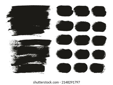 Round Sponge Thick Artist Brush Long Background And Straight Lines Mix High Detail Abstract Vector Background Mix Set 