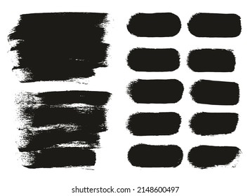 Round Sponge Thick Artist Brush Long Background And Straight Lines Mix High Detail Abstract Vector Background Mix Set 