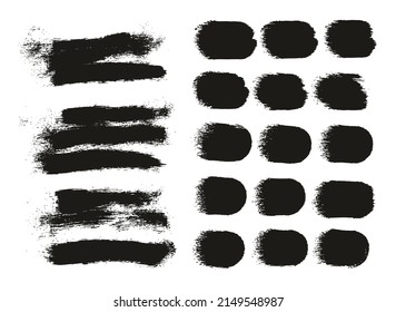 Round Sponge Thick Artist Brush Long Background And Straight Lines Mix High Detail Abstract Vector Background Mix Set 