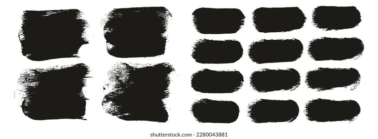 Round Sponge Thick Artist Brush Short Background And Straight Lines Mix High Detail Abstract Vector Background Mix Set 