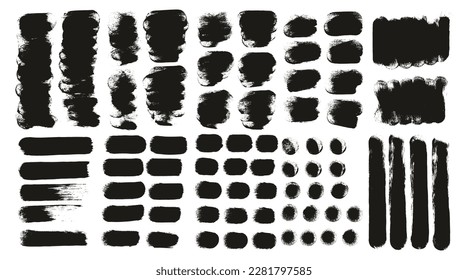Round Sponge Thick Artist Brush Short Background And Straight Lines Mix High Detail Abstract Vector Background MEGA Mix Set 