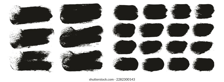 Round Sponge Thick Artist Brush Short Background And Straight Lines Mix High Detail Abstract Vector Background Mix Set 