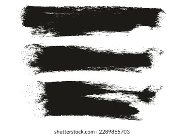 Round Sponge Thick Artist Brush Long Background High Detail Abstract Vector Background Set 