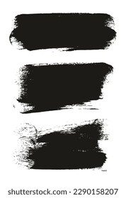 Round Sponge Thick Artist Brush Long Background High Detail Abstract Vector Background Set 