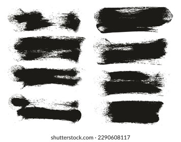 Esponja redonda Artista grueso Pincel Fondo largo Detalle Resumen Conjunto de fondo de vectores 