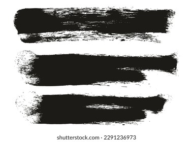 Round Sponge Thick Artist Brush Long Background High Detail Abstract Vector Background Set 