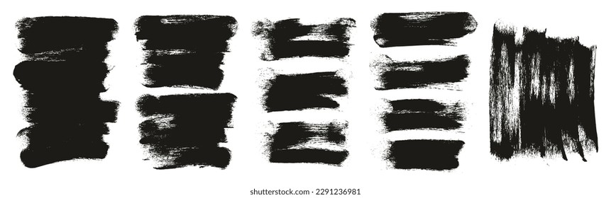 Round Sponge Thick Artist Brush Long Background High Detail Abstract Vector Background MEGA Set 