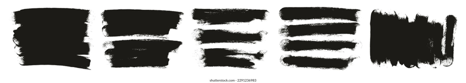 Round Sponge Thick Artist Brush Long Background High Detail Abstract Vector Background MEGA Set 