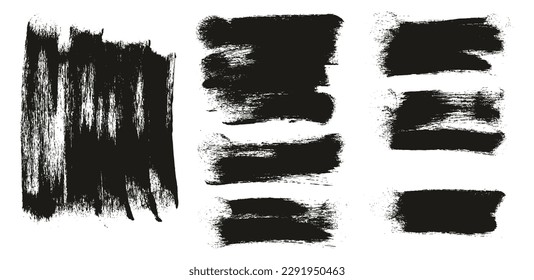 Round Sponge Thick Artist Brush Long Background High Detail Abstract Vector Background MEGA Set 