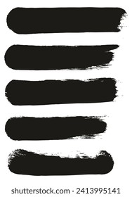 Round Sponge Thick Artist Brush Straight Lines Hand Drawn High Detail Abstract Vector Background MEGA Set 