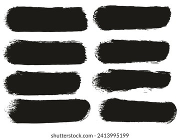 Round Sponge Thick Artist Brush Straight Lines Hand Drawn High Detail Abstract Vector Background MEGA Set 