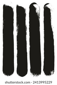 Round Sponge Thick Artist Brush Straight Lines Hand Drawn High Detail Abstract Vector Background MEGA Set 
