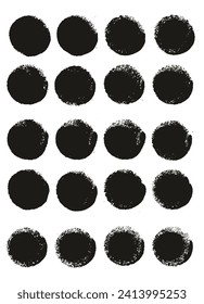 Round Sponge Thick Artist Brush Straight Lines Hand Drawn High Detail Abstract Vector Background MEGA Set 