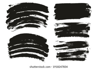 Round Sponge Thin Artist Brush Long And Curved Background Mix High Detail Abstract Vector Background Mix Set 