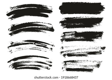 Round Sponge Thin Artist Brush Long And Curved Background Mix High Detail Abstract Vector Background Mix Set 