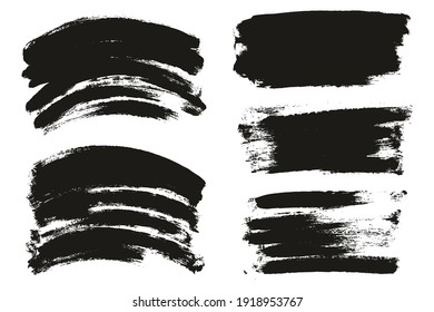 Round Sponge Thin Artist Brush Long And Curved Background Mix High Detail Abstract Vector Background Mix Set 