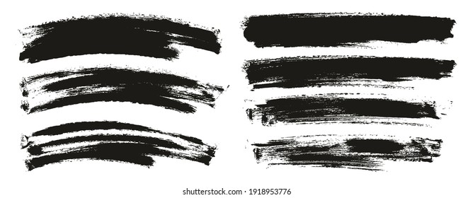 Round Sponge Thin Artist Brush Long And Curved Background Mix High Detail Abstract Vector Background Mix Set 