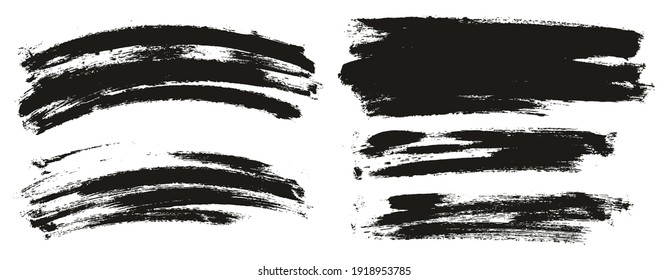 Round Sponge Thin Artist Brush Long And Curved Background Mix High Detail Abstract Vector Background Mix Set 