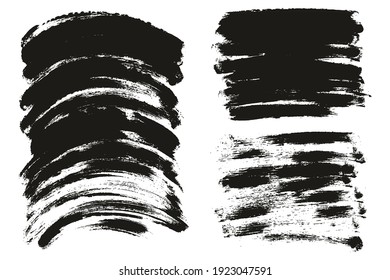 Round Sponge Thin Artist Brush Long And Curved Background Mix High Detail Abstract Vector Background Mix Set 