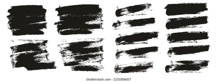 Round Sponge Thin Artist Brush Short Background Mix High Detail Abstract Vector Background Mix Set 