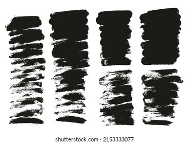 Round Sponge Thin Artist Brush Short Background Mix High Detail Abstract Vector Background Mix Set 