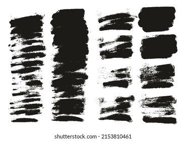 Round Sponge Thin Artist Brush Short Background Mix High Detail Abstract Vector Background Mix Set 
