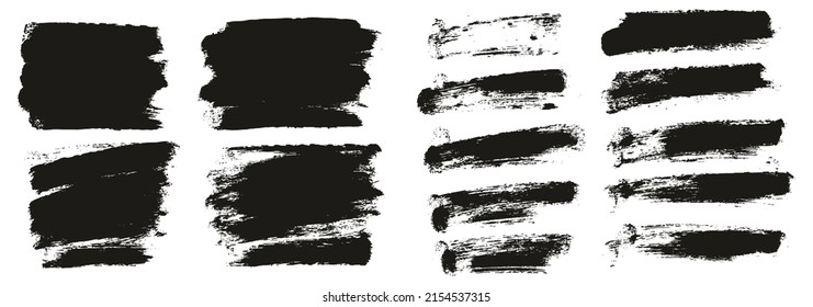 Round Sponge Thin Artist Brush Short Background Mix High Detail Abstract Vector Background Mix Set 