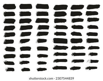 Rundschwamm-Dünner-Brush-Straight Lines Abstraktes Vektorhintergrundsatz-Set mit hoher Detailgenauigkeit 
