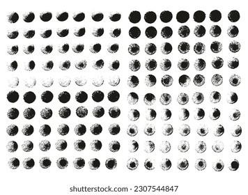 Rundschwamm-Dünner-Brush-Straight Lines Abstraktes Vektorhintergrundsatz-Set mit hoher Detailgenauigkeit 