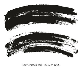 Fondo curvado de pincel de artista delgado de esponja redonda de alto detalle Resumen conjunto de fondo de vectores 