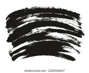 Fondo curvado de pincel de artista delgado de esponja redonda de alto detalle Resumen conjunto de fondo de vectores 