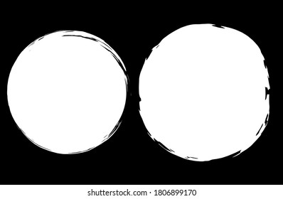 Manchas redondas de pintura blanca sobre un fondo negro