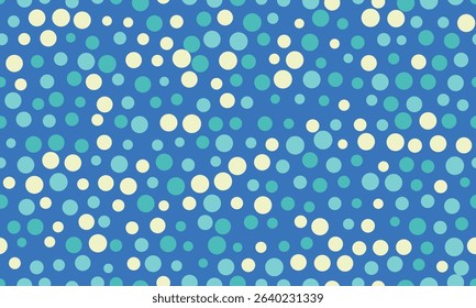 Round spotted pattern with abstract geometric circles. Ideal for seamless wallpapers, textile prints, or trendy backgrounds with a creative touch.