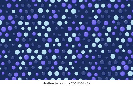 Round spotted pattern with geometric repetition. Ideal for fabric prints, poster backgrounds, and abstract wallpaper designs with trendy circles.