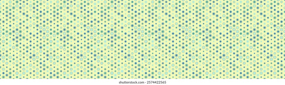 Round spotted pattern with geometric repetition. Ideal for fabric prints, poster backgrounds, and abstract wallpaper designs with trendy circles.