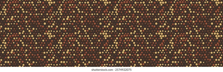 Round spotted pattern with geometric repetition. Ideal for fabric prints, poster backgrounds, and abstract wallpaper designs with trendy circles.