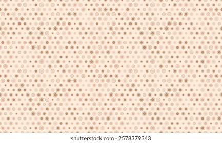 Round spotted pattern with geometric repetition. Ideal for fabric prints, poster backgrounds, and abstract wallpaper designs with trendy circles.