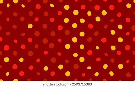 Round spotted pattern with geometric repetition. Ideal for fabric prints, poster backgrounds, and abstract wallpaper designs with trendy circles.